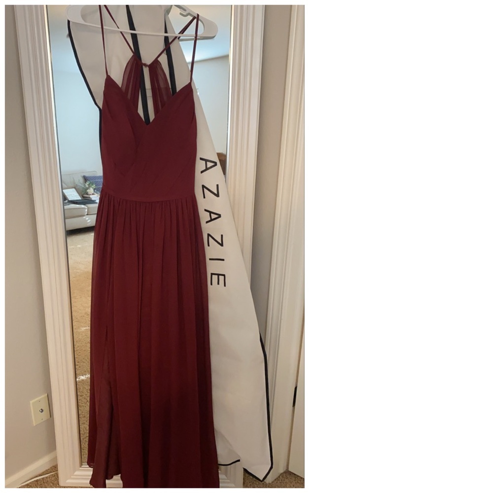 Azazie Cora Cabernet Dress